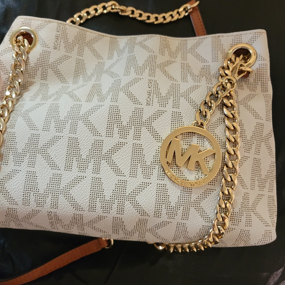 Michael Kors Cream and Brown Women's Bag - Picture 8 of 8